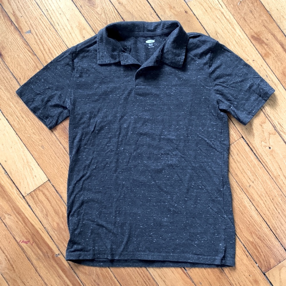 Old Navy Boy’s Stretch Polo. Dark Gray Heather. XXL (size 18)